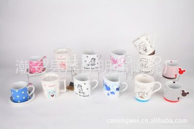 現(xiàn)貨供應(yīng)！時(shí)尚有趣卡通圖案系列PL-517直身對(duì)杯，創(chuàng)意禮品優(yōu)選